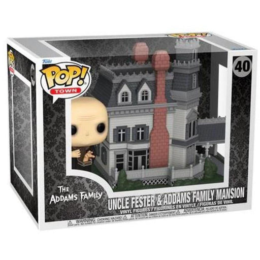 Funko Pop! Town_ Addams Family Classic - Addams Home with Uncle Fester #40 Vinyl Figure-0