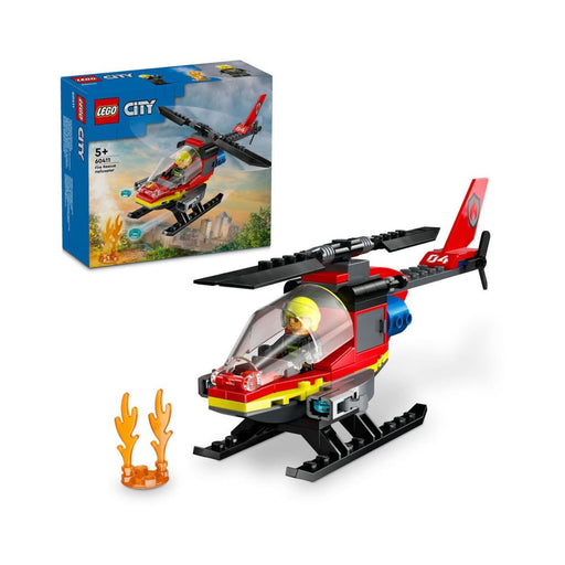LEGO® City_ Fire Rescue Helicopter Building Set (60411)-0