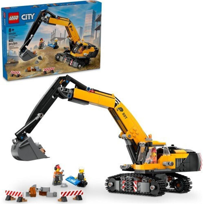 LEGO® City Great Vehicles_ Yellow Construction Excavator (60420)-1