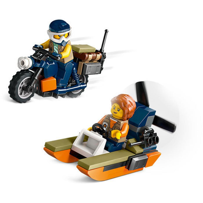 LEGO® City Exploration_ Jungle Explorer Helicopter at Base Camp (60437)-1