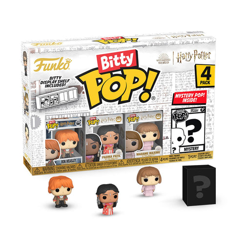 Funko Bitty Pop! 4-Pack: Harry Potter Goblet of Fire - Ron Weasley, Padma Patil, Madame Maxim, Mystery Pop! Vinyl Figures-0