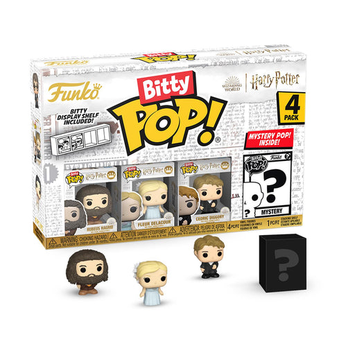 Funko Bitty Pop! 4-Pack: Harry Potter Goblet of Fire - Rubeus Hagrid, Fleur Delacour, Cedric Diggory, Mystery Pop! Vinyl Figures-0