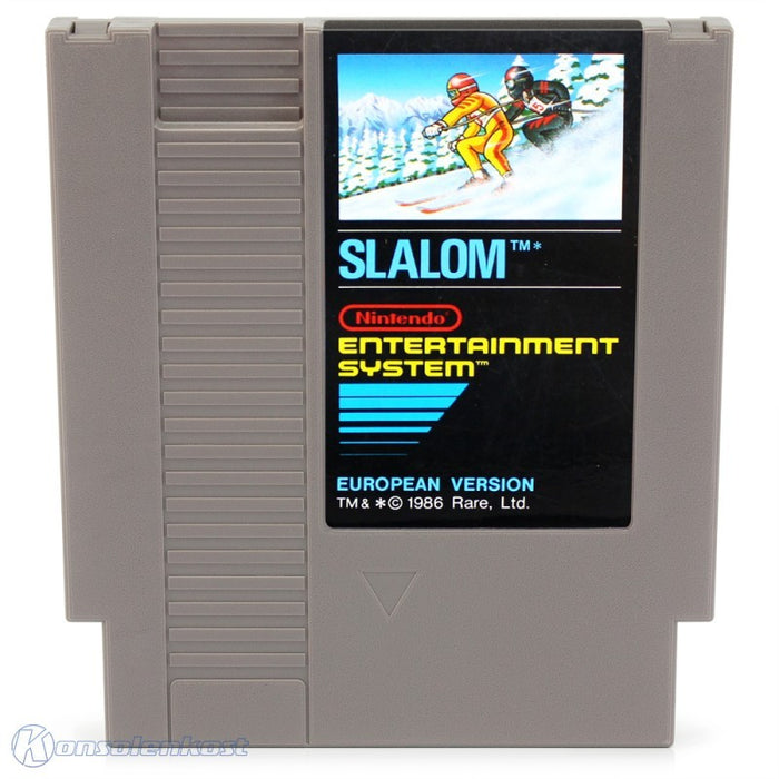 Slalom Nintendo NES PAL-B: Modulo Gioco Sci Alpino Classico Usato Perfetto