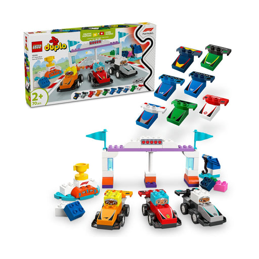 LEGO® DUPLO® Town_ F1® Team Race Cars &amp; Drivers (10445)-0