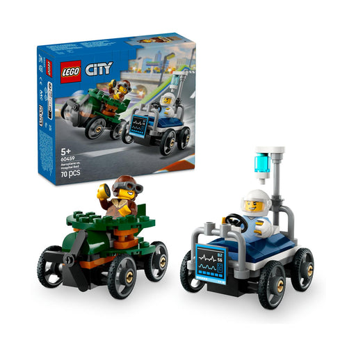 LEGO® City_ Airplane vs. Hospital Bed Race Car Pack (60459)-0