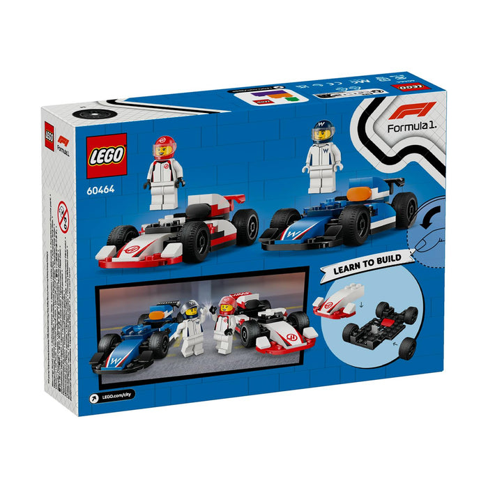 LEGO® City_ F1® Williams Racing &amp; Haas F1® Race Cars (60464)-2