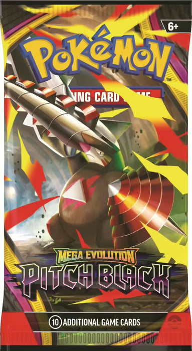Pokémon TCG: Mega Evolution (ME05) - Pitch Black 1 Random Booster Pack (10 Cards) - EN