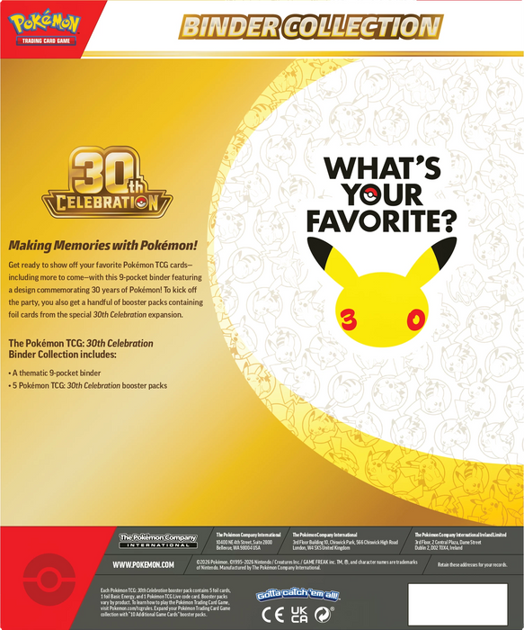 Pokemon 30th Celebration Binder Collection - EN
