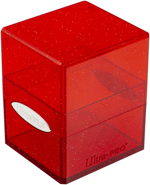 16009 - PORTA MAZZO - SATIN CUBE - GLITTER RED