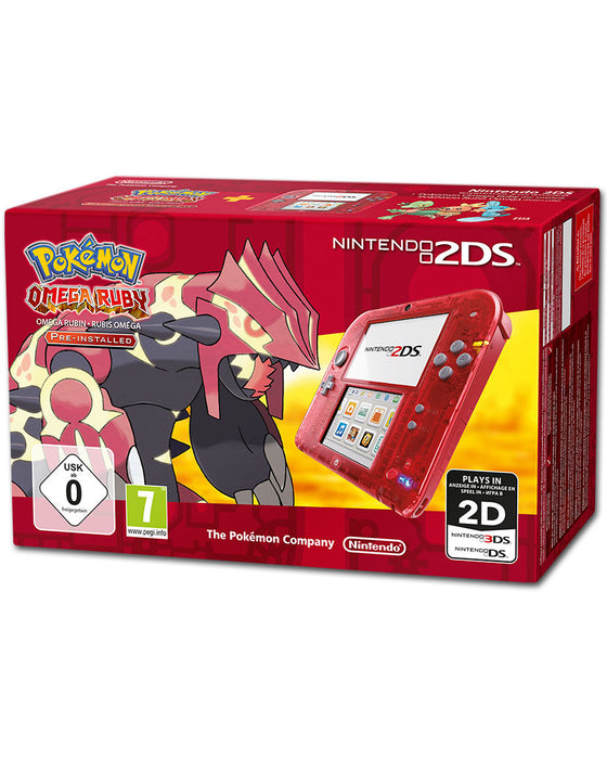 Nintendo 2ds Omega Rubin Edition Transparent/Red (USATO) (NO SCATOLA) - Nintendo 2DS (RESTART)