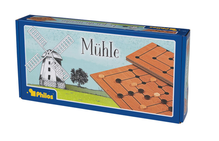 Mühle Classico: Gioco da Tavolo Strategico Pieghevole in Legno per 2 Giocatori