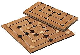 Mühle Classico: Gioco da Tavolo Strategico Pieghevole in Legno per 2 Giocatori