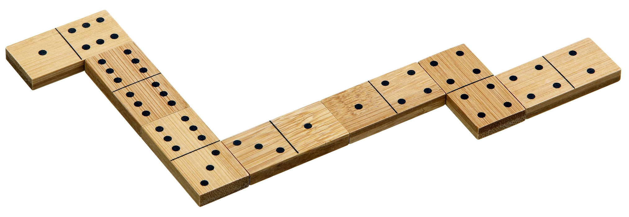 Philos 3265 Set Domino Classico Doppio 6 in Bambù Gioco da Tavolo