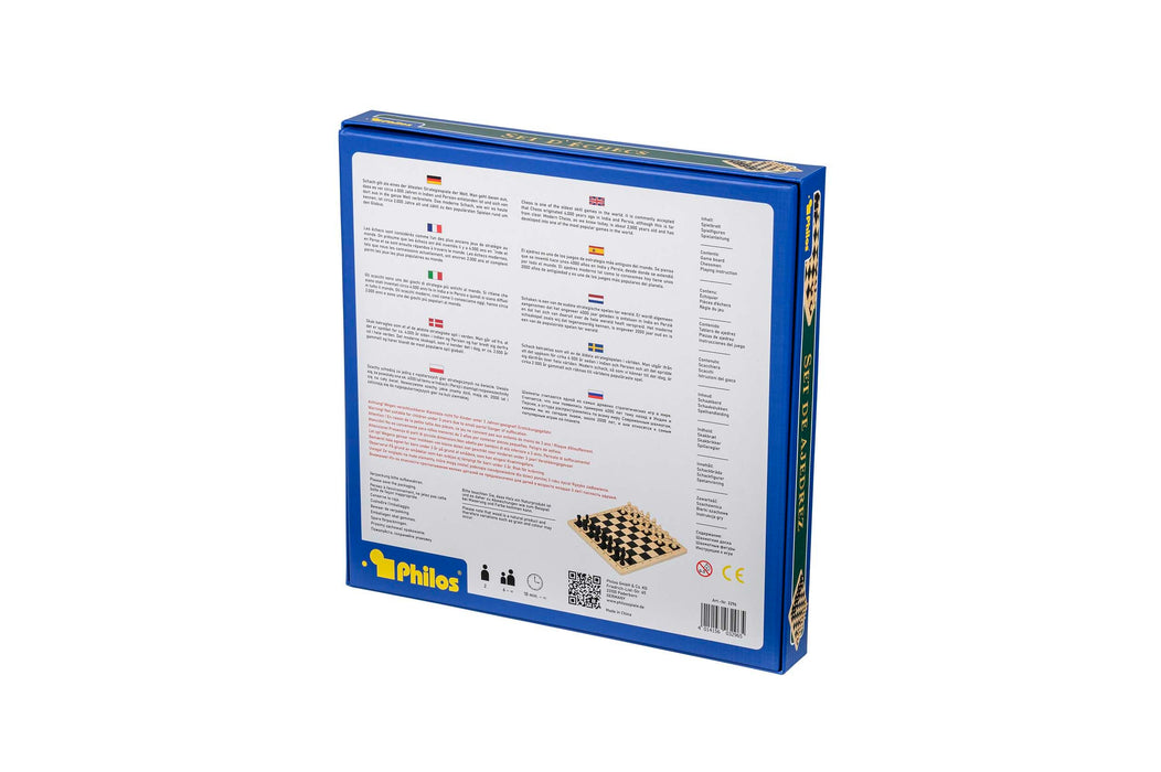 Set Scacchi Philos 3296: Tavola 29mm, Re 49mm. Strategia e Divertimento Assicurati.