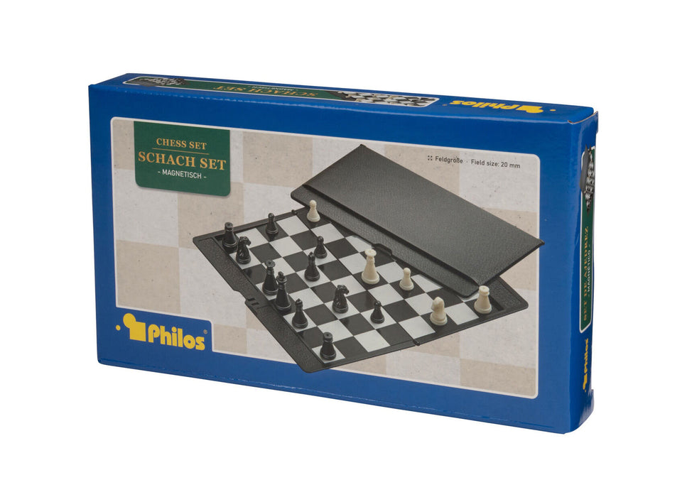 Scacchi da Viaggio Magnetici - Gioco di Strategia Portatile Compatto per 2