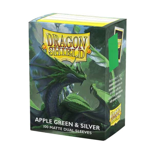 AT-15073 - 100 BUSTINE STANDARD - MATTE DUAL SLEEVES - GREEN & SILVER