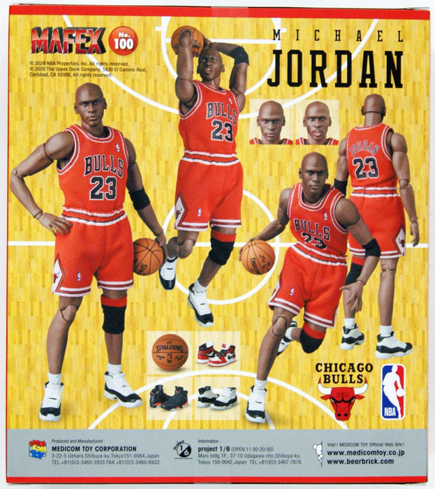 Medicom MAFEX 100 Michael Jordan Chicago Bulls Action Figure da Collezione