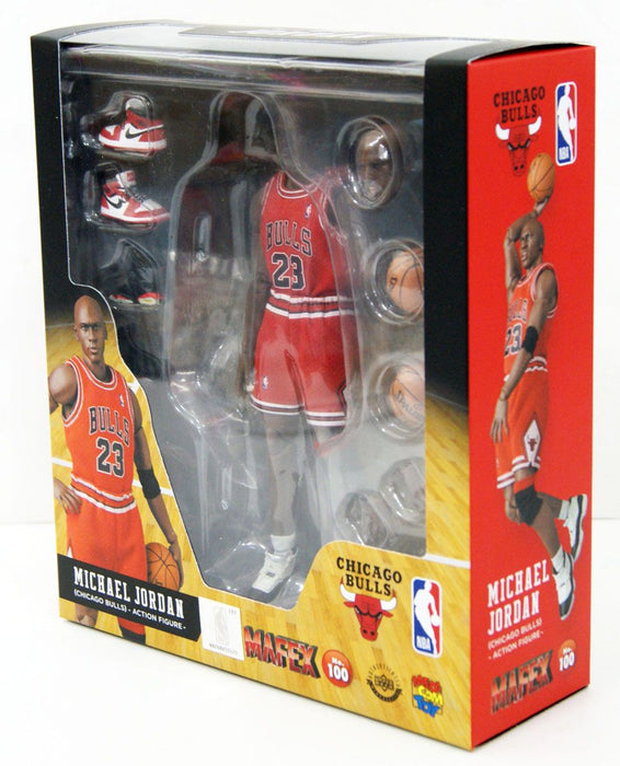 Medicom MAFEX 100 Michael Jordan Chicago Bulls Action Figure da Collezione