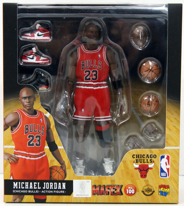 Medicom MAFEX 100 Michael Jordan Chicago Bulls Action Figure da Collezione