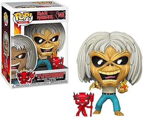 Funko Pop! Rocks Iron Maiden Eddie Scheletro The Beast Figura Vinile Collezione Ufficiale