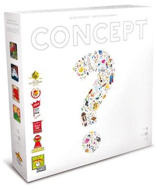 Concept Base Asmodee: Gioco da Tavolo Italiano Comunicazione Simbolica, Divertimento Creativo