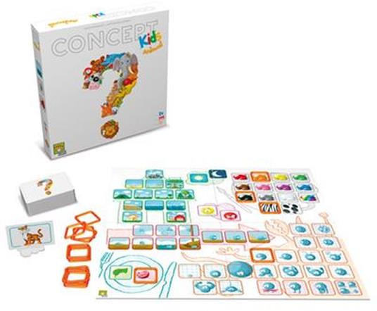 Concept Kids Animali Base: Gioco da Tavolo Educativo Cooperativo per Famiglie