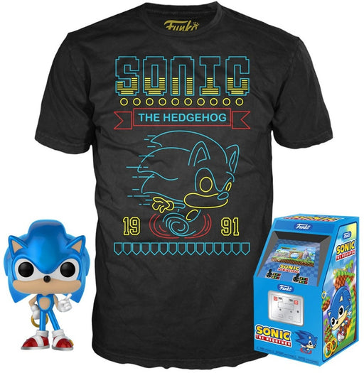 Set Esclusivo Funko Pop & T-Shirt Sonic The Hedgehog Taglia M Collezione Videogiochi