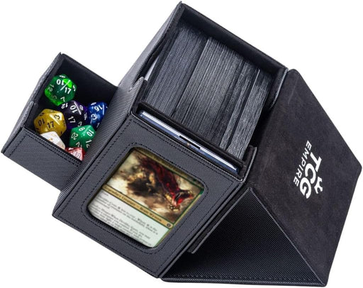 Portamazzo Commander TCG Empire Premium con Finestra, 100 Carte, Custodia Magnetica