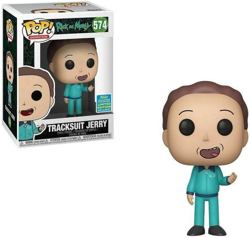 Funko Pop! Rick e Morty Figura Vinile Jerry Tuta SDCC Esclusiva 9cm