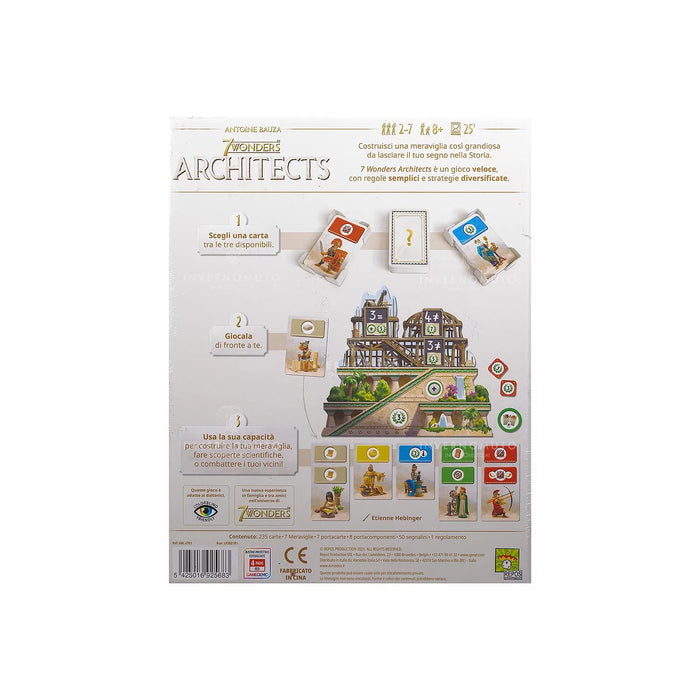 7 Wonders Architects - Costruisci Meraviglie Antiche, Avventura Strategica per 2-7 Giocatori