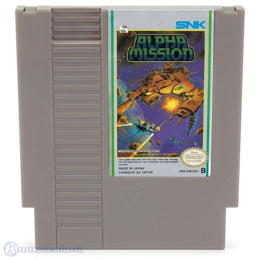 Cartuccia Gioco Nintendo NES Alpha Mission PAL-B Usata - Sparatutto Spaziale Classico