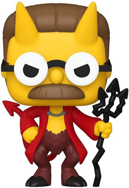 Funko Pop! Animazione: I Simpson - Ned Flanders Demone Statuetta da Collezione in Vinile