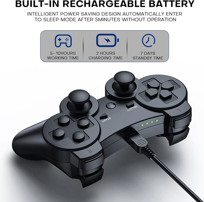 Controller Diswoe Dual-Shock PS3 Bluetooth Wireless Doppia Vibrazione