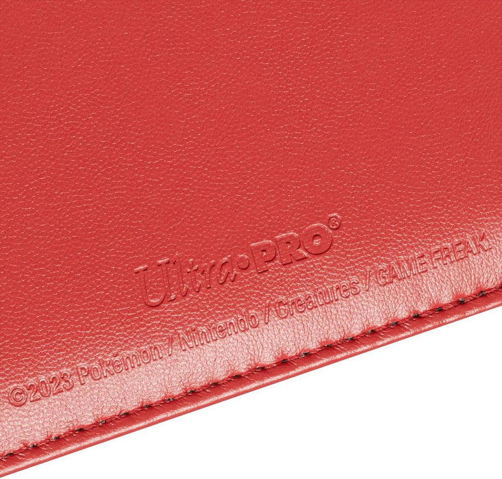 Ultra Pro | Pokemon Premium 4-Pocket Snap Binder - Red | Trading Card Accessory