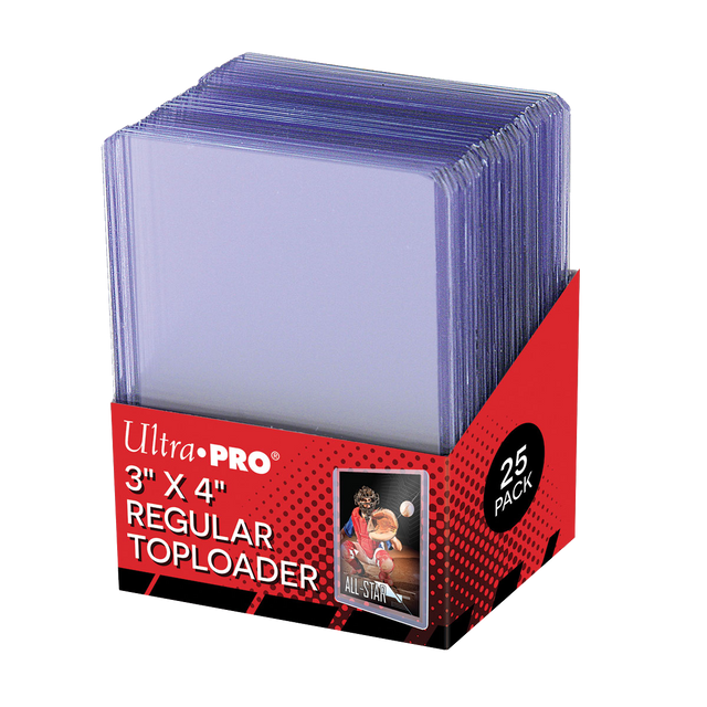81222 - 25 TOPLOADER 3" X 4" - CLEAR REGULAR
