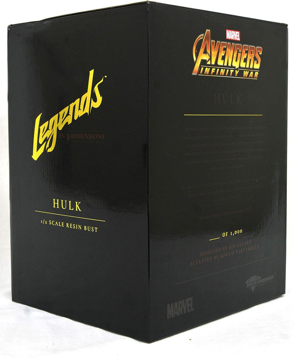 Diamond Select Toys Legends in 3D Marvel Movie Thor Ragnarok Hulk 1/2 Scale Bust