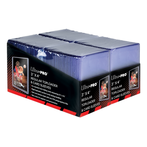 83665 - 200 TOPLOADER 3" X 4" + CARD SLEEVES