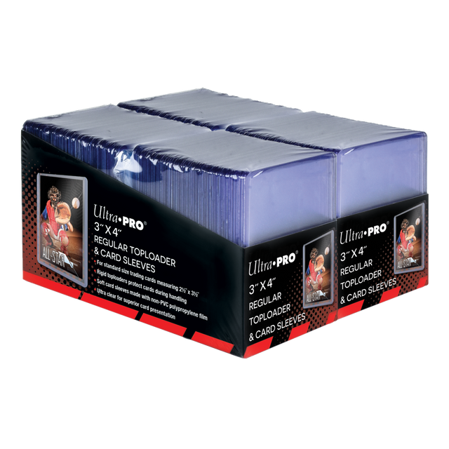83665 - 200 TOPLOADER 3" X 4" + CARD SLEEVES