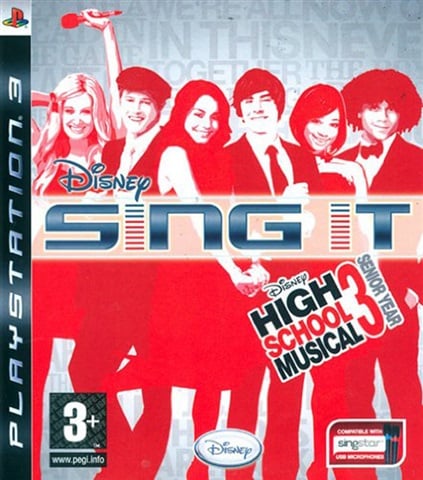 Microfono SingStar originale / Confezione doppia con ricevitore USB+ Disney Sing It! High School Musical 3 - PS3 (RESTART)
