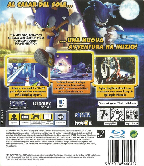 SONIC GENERATIONS PS3 (NEUSTART)