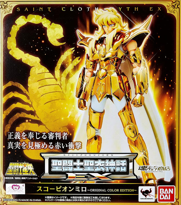 Bandai Saint Seiya Myth Cloth EX Milo Scorpione OCE 18cm Figura Articolata da Collezione