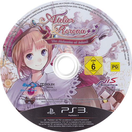 Atelier Rorona: The Alchemist Of Arland (USATO) - PS3 (RESTART)