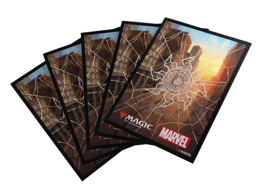 Gamegenic - Magic: The Gathering | Marvel's Spider-Man Premium Art Sleeves - Spider-Man Plains