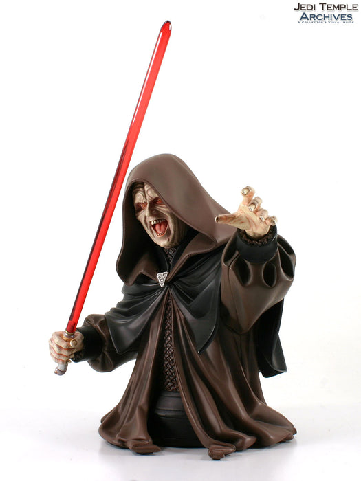 GENTLE GIANT STAR WARS REVENGE OF THE SITH EMPEROR PALPATINE 1/6 BUST
