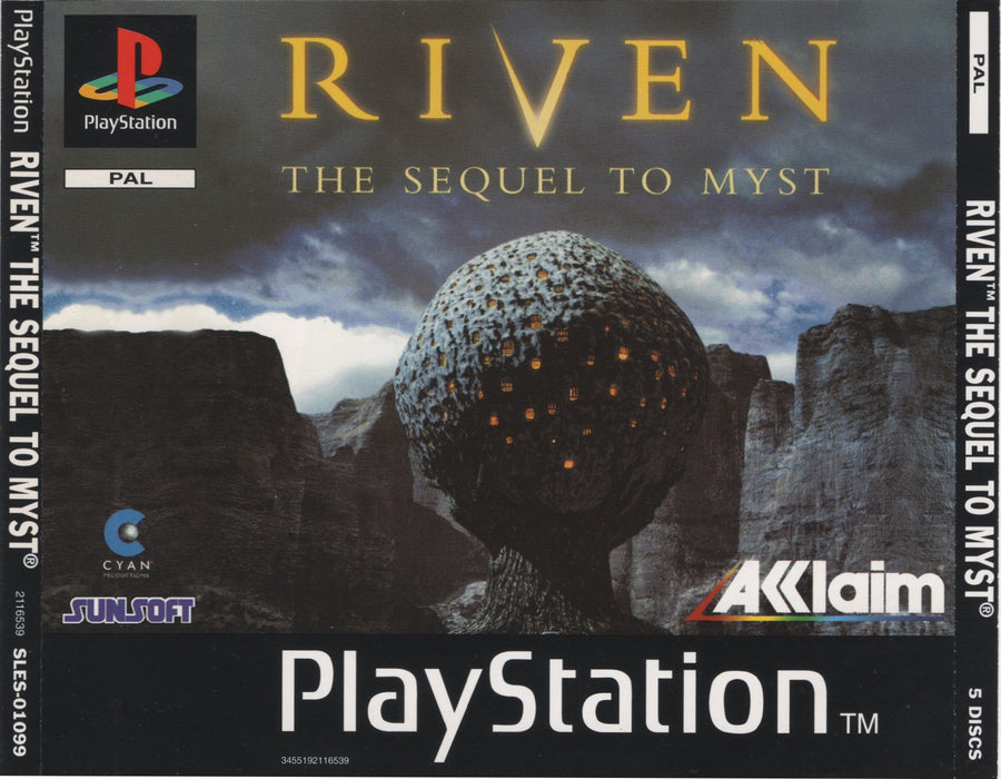 Riven: The Sequel to Myst - PS1 (Usato)