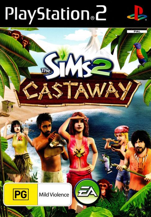 The Sims 2 Castaway - PS2 cover PS2