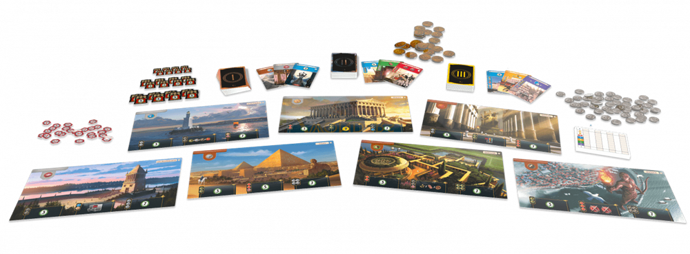 7 Wonders Gioco da Tavolo Strategico Asmodee - Costruisci Meraviglie Antiche