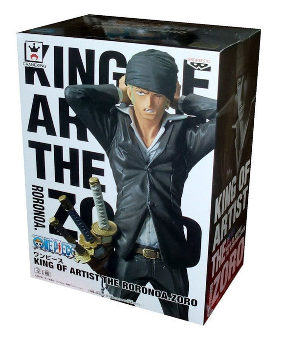 BANPRESTO FIGURE KING OF THE ARTIST RORONOA ZORO ONE PIECE PVC STATUE NEW