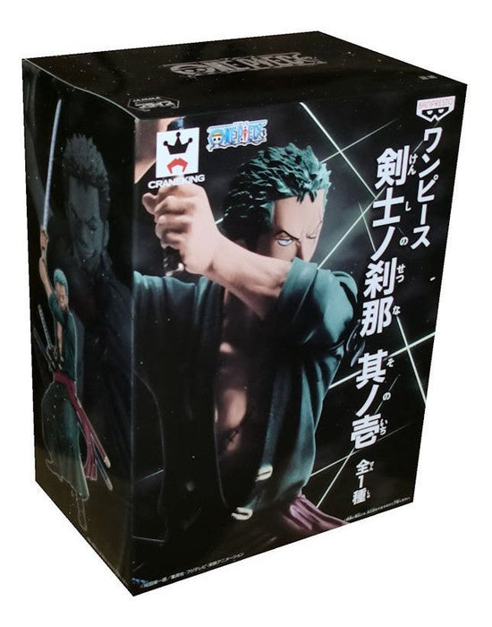 BANPRESTO FIGURE SWORDSMEN SERIES 1 RORONOA ZORO ONE PIECE PVC STATUE NEW