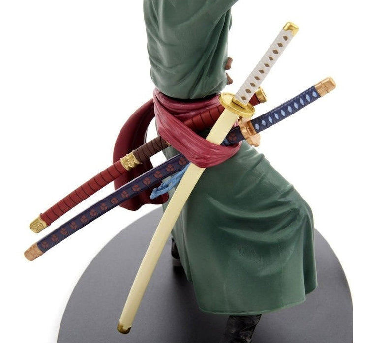 BANPRESTO FIGURE SWORDSMEN SERIES 1 RORONOA ZORO ONE PIECE PVC STATUE NEW